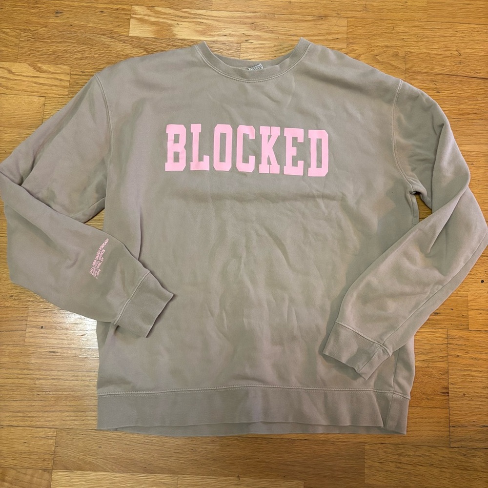 Barstool Sport Call Her Daddy Retired Blocked Preppy Outdoor Gorpcore Crewneck L